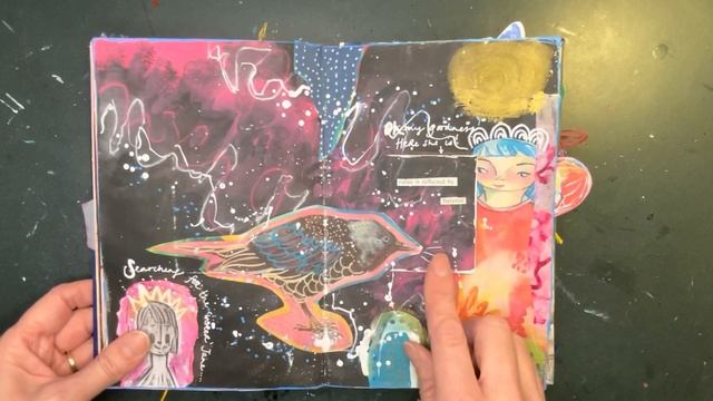 Flip through of my first grimoire! #artwitch #grimoire #flipthrough #alteredbook #artjournal смотреть онлайн