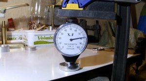 Измерение твердости припоя ПОС-61 дюрометром по Шору-D