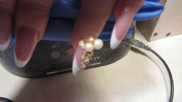 Лепка, жемчуг,  Swarovski в носке   спустя три недели