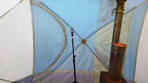 Обзор зимней палатки с печкой