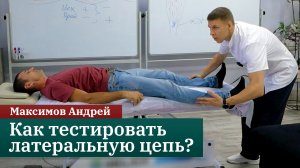 Как тестировать латеральную цепь? Анатомические поезда. Миофасциальные цепи. Максимов Андрей