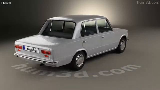Fiat 124 1966 3D model by Hum3D.com смотреть онлайн