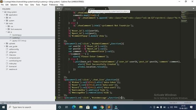 blog management system project in php | blogging system in php | Part  30 Hindi
