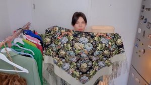 ПАВЛОВОПОСАДСКИЕ ПЛАТКИ: Видеообзор шали Диво Дивное, Сиреневый Туман. Павловопосадские шали.