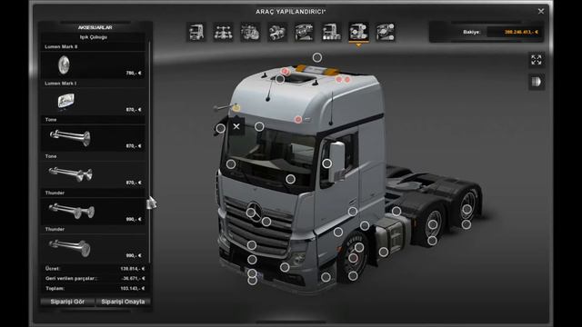Euro Truck Simulator 2 Mercedes Mp4 Modifiyeli смотреть онлайн