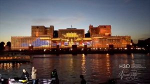 Moscow Light Festival - 3D mapping on the Ministry of Defence - Show & Rehearsal MEDUSE.VIDEO