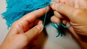 Как раскрутить нитку, сделать волосы, бороду. Crochet.  Амигуруми. Игрушки крючком.