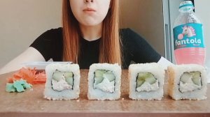 ASMR SUSHI PLATTER MUKBANG СУШИ РОЛЛЫ МУКБАНГ