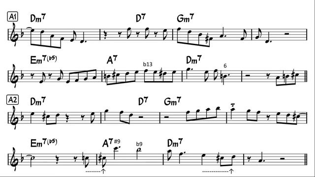 Hush-A-Bye (Lullaby) - Easy Solo Example for Alto Sax смотреть онлайн