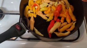 Жареный острый перец -закуска на зиму.
