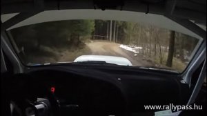 Schneerosen Rallye 2015 SS1 Pfaffenschlag Fischer Dániel - Buna Zoltán Subaru GC8