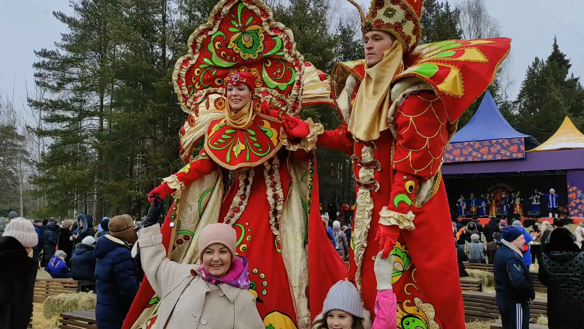 Широкая МАСЛЕНИЦА в ЗАХАРОВО. Праздник на Большой Пушкинской Поляне