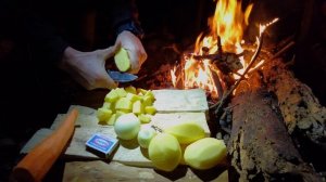 Выходной в лесу. Обустройство лагеря. Готовим телятину с овощами