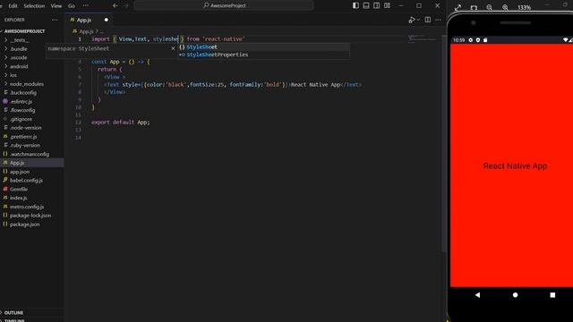 Basics of react native View, Text, FlexBox, Stylesheet. #reactnative #react