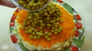 Праздничные Салаты! Топ-4 Красивых слоёных салата к праздничному столу!