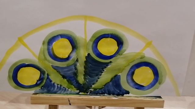 Рисуем павлина с детками возраста 4 +. Бесплатный мастер - класс. Рисование для детей смотреть онлайн