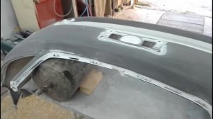 Покраска бампера в гаражных условиях. Toyota Corolla Fielder.