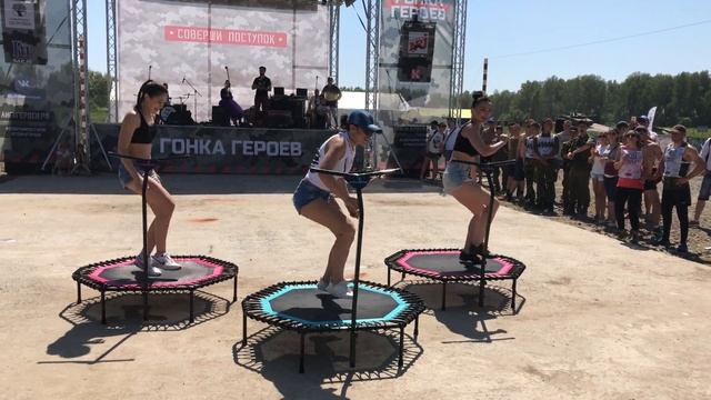 Новосибирск презентация нового направления в фитнесе Джампинг. Скай Джампинг.