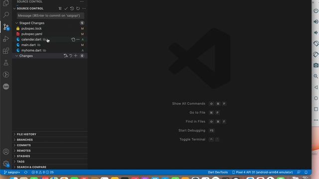 How to Commit & Push in Git using VsCode || Without commands in Telugu #6