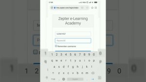 Zepter E-Learning Academy.  Вход на платформу LMS с телефона.
