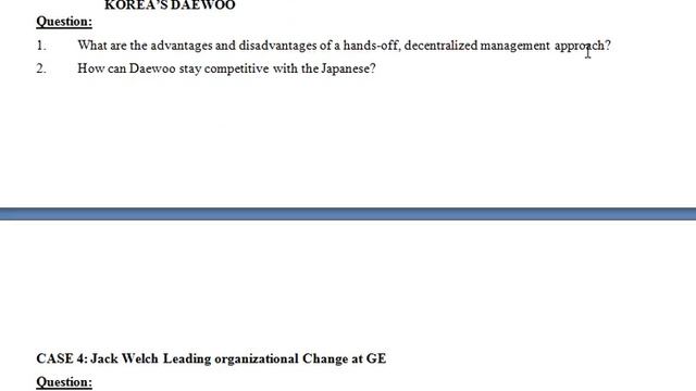 General Management - 2. How can Daewoo stay competitive with the Japanese? смотреть онлайн