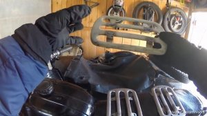 Багажник крыла бокового прицепа на мотоцикл Урал.