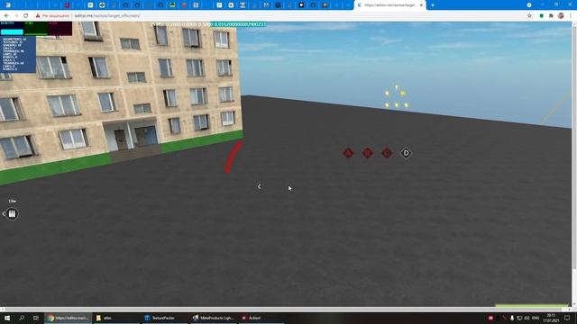 Three.js индикаторы HUD, анимация текстур, атластекстур, target offscreen