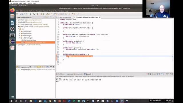PBwJ: Intro to OOP, Liang Ch 09 Listing 09 смотреть онлайн