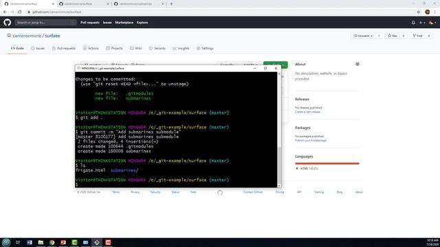 Add git submodules to GitHub example смотреть онлайн