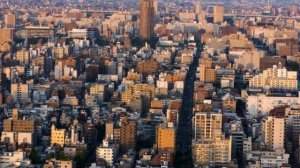 Япония с высоты птичьего полета Токио и Осака