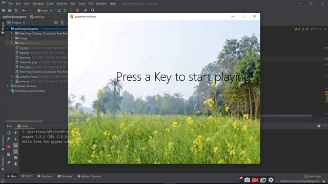 Python Keyboard Jump Game Project Using PyGame Demo|ratan agarwal it informer