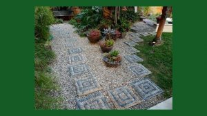 Дорожки на даче и в саду.  40 идей какими можно сделать оригинальные дорожки на даче или в саду.