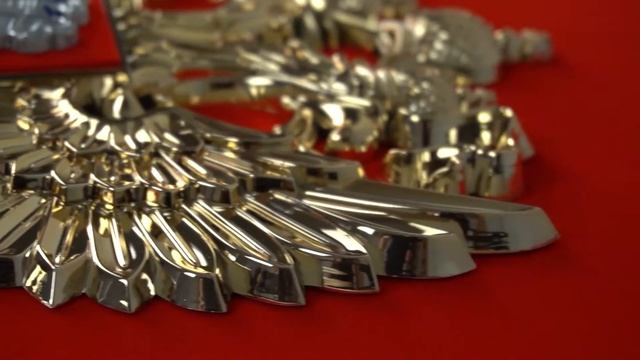Герб России 42х50см, металлизация, на красном бархатном щите смотреть онлайн