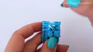 МЫШКА ИЗ РЕЗИНОК НА РОГАТКЕ БЕЗ СТАНКА | Mouse Rainbow Loom Charm