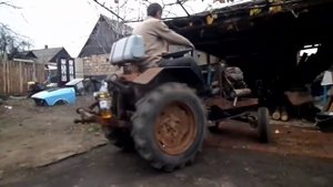 Самодельный минитрактор из Запорожца