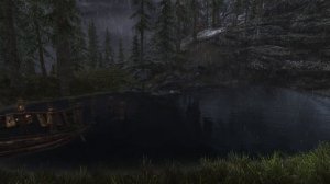 [Danidv] The Elder Scrolls V: Skyrim - Stony Creek Cave pond (raining)