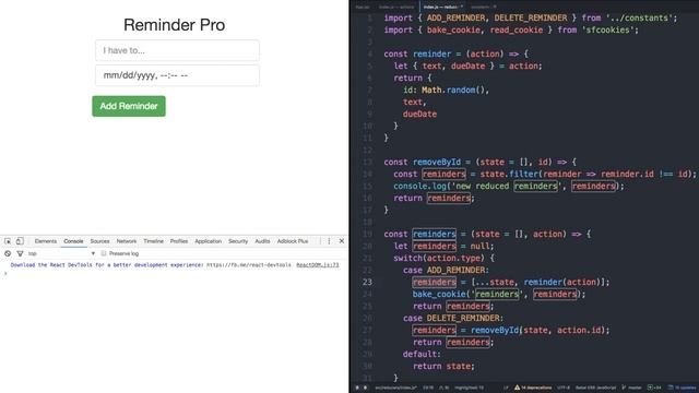 44 - React JS and Redux - Mastering Web Apps - Baking Browser Cookies смотреть онлайн