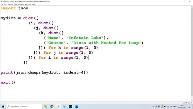 How to create Python dictionary with nested For loops in a single line statement