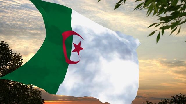 Революционный флаг и гимн Алжира Revolutionary flag and anthem of Algeria