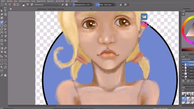 Девочка-осень |Speedpaint