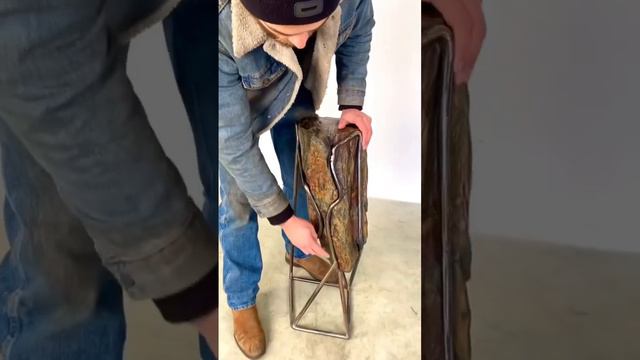 Watch as I transform this ROCK into ART 🌿🔥 Sculptural Furniture Making