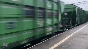 Электровоз ВЛ80К - 007 с грузовым поездом | Trains in Ukraine