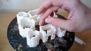 Грот для аквариума "Белая крепость"