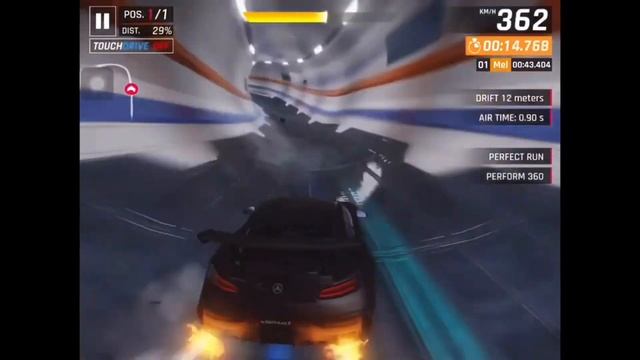 Asphalt 9 - MERCEDES-BENZ AMG GT BLACK Grand Prix - Round 5 - Manual lap 00:40 - Rat Race смотреть онлайн