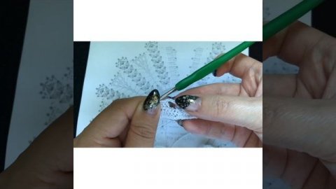 Ажурный воротничок крючком .часть 1