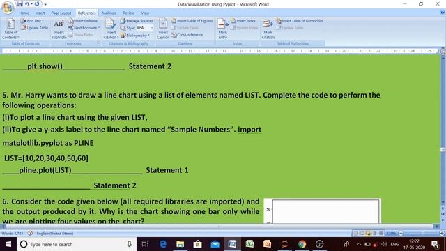 MCQs :Data Handling using Pyplot. смотреть онлайн