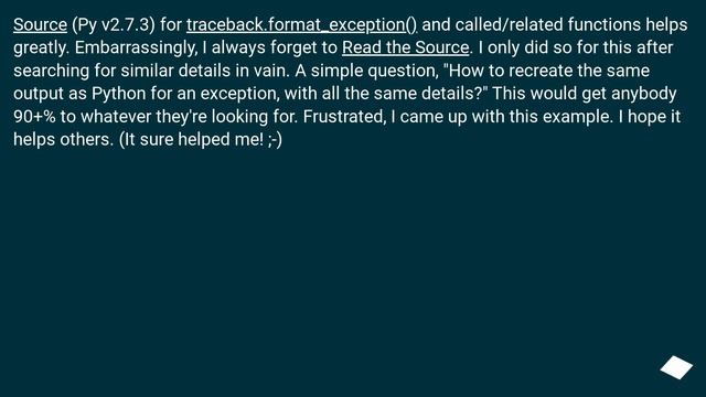 When I catch an exception, how do I get the type, file, and line number? смотреть онлайн