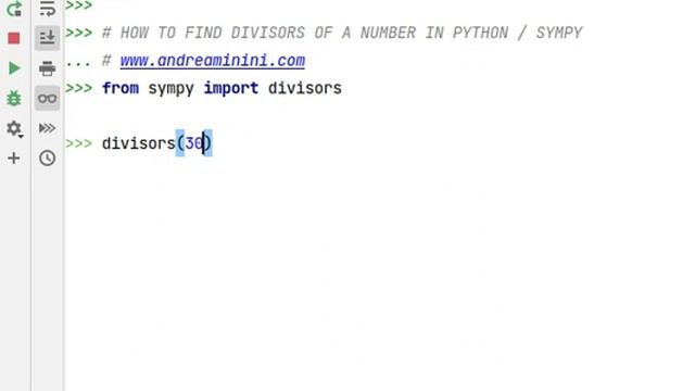 How to find divisors of a number in Python / Sympy смотреть онлайн