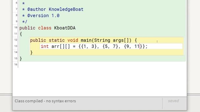 2D Array: Declaration Initialization & Matrix Form | Java & BlueJ | ICSE Computer Applications
