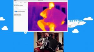 Accordion in Thermal with Sound using FLIR® Lepton™